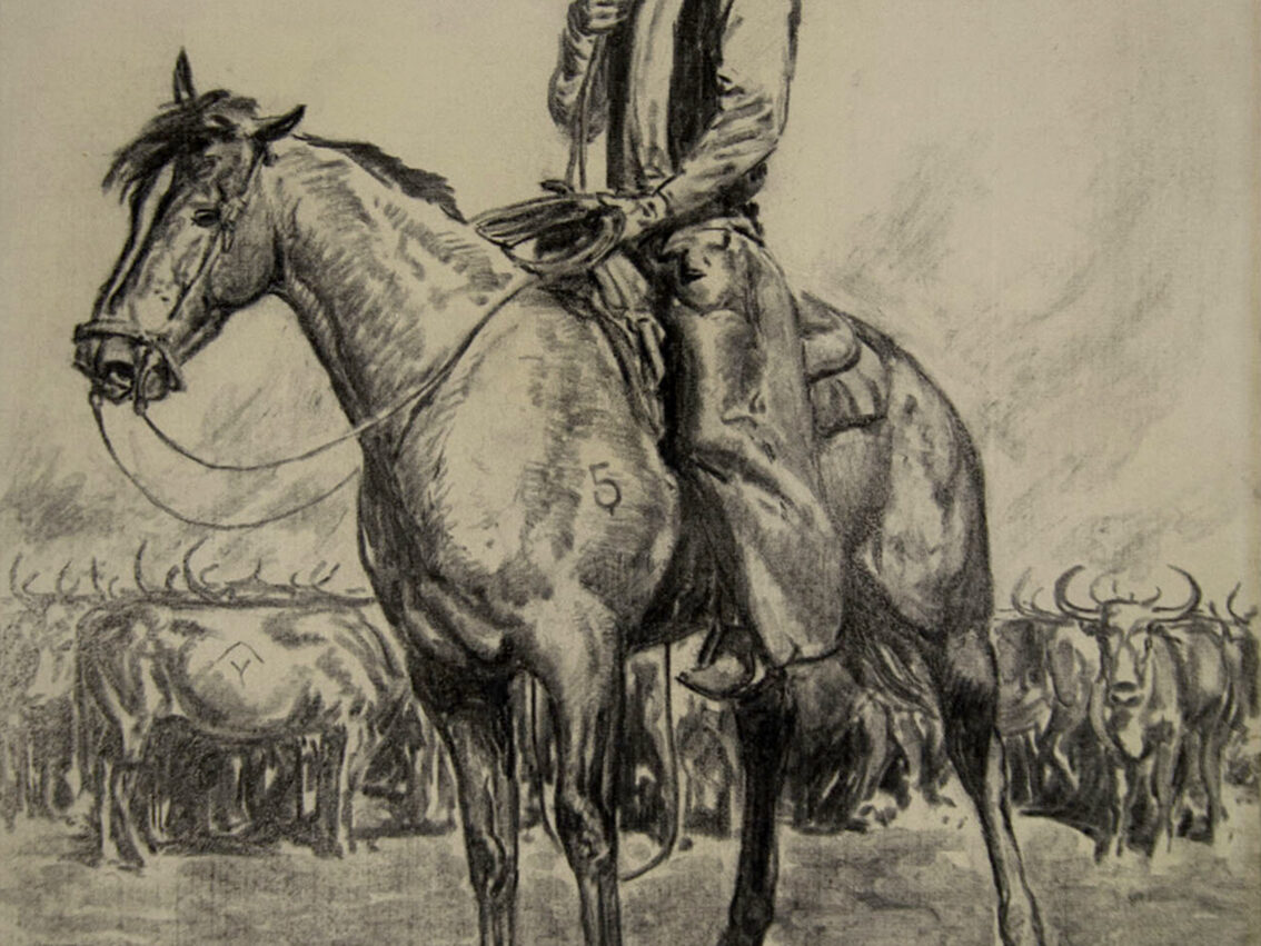 Will James, When we say punching cows we mean all the work that goes with handling cattle